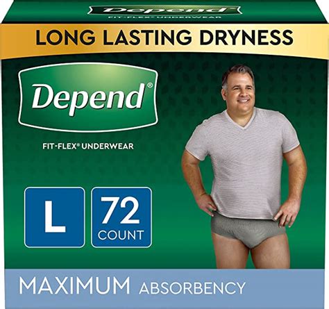 Depend Fit Flex Adult Incontinence Underwear For Men