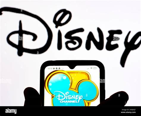 In This Photo Illustration The Disney Channel Logo Is Seen Displayed