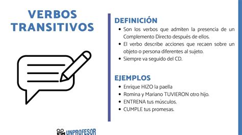 Qué Es Un Verbo Transitivo Con Ejemplos Y Ejercicios Resueltos