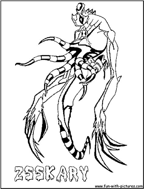 Fourarms Alien From Ben Coloring Pages Xcolorings The Best Porn Website