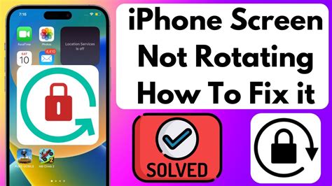 How To Fix Iphone Screen Not Rotating Issue Screen Rotation Not