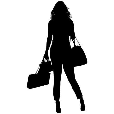 Silhouette Shopping Bags And Trolleys Fashion Shopping Bags And Trolleys
