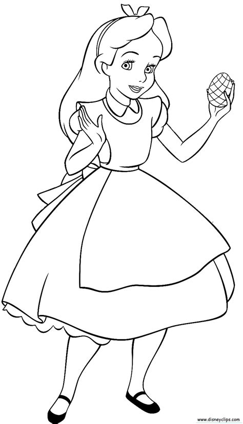 Alice In Wonderland Coloring Pages Alice Wonderland Coloring Pages