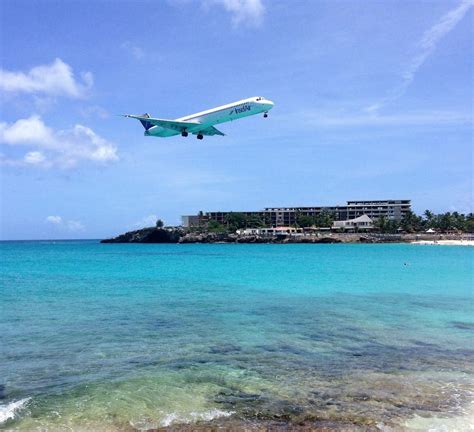 Maho Bay St Maartens Airplane Spotting Beach Two Traveling Texans