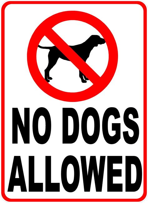 No Dogs Allowed Sign Signs By Salagraphics
