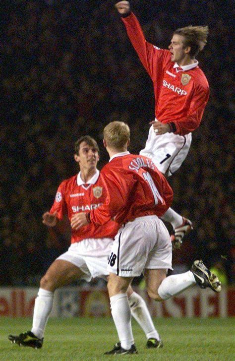 90s Football On Twitter David Beckham Paul Scholes And Gary Neville