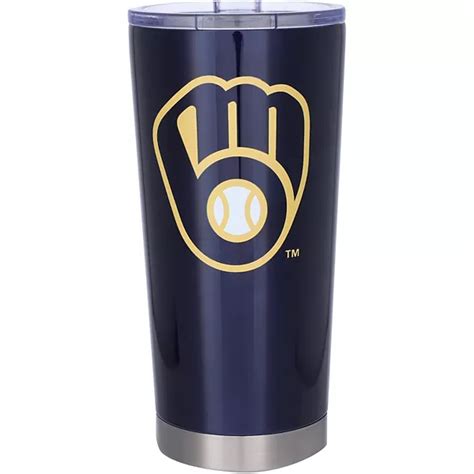 Milwaukee Brewers 20oz Letterman Tumbler