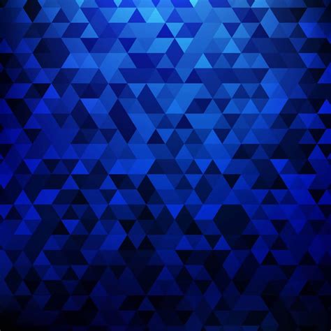 Modern Dark Blue Gradient Triangle Wallpaper