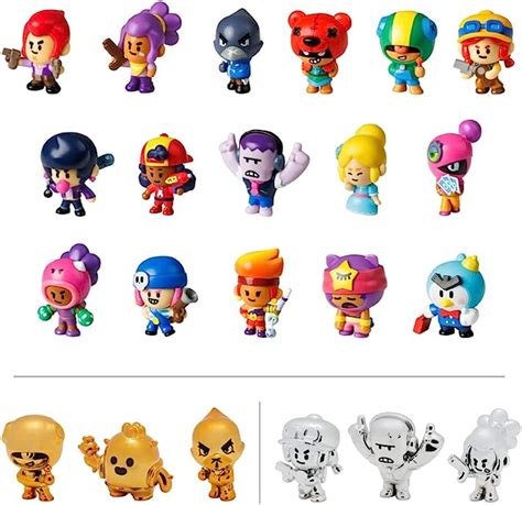 Brawl Stars Pmi Collectible Figures 12 Pack Deluxe Box Including 2