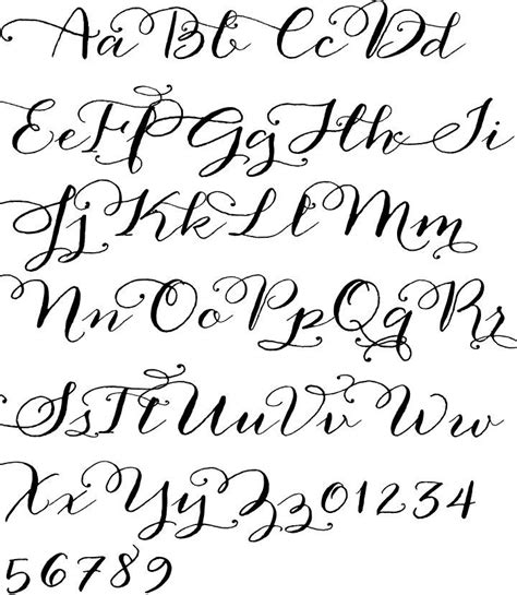 Free Printable Calligraphy Letters