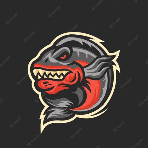 Premium Vector Piranha Mascot Logo Design