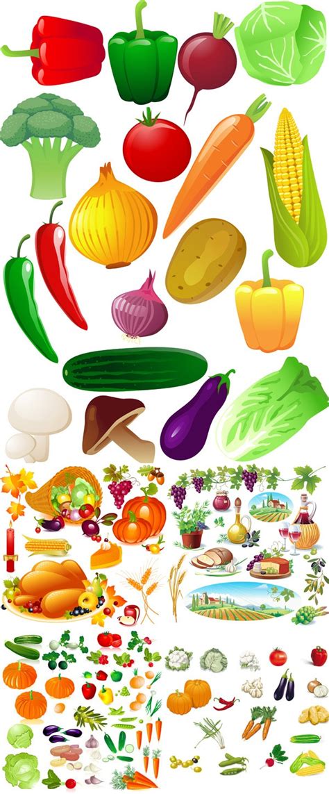 Fresh Fruit And Vegetables Clipart 269px Image 7