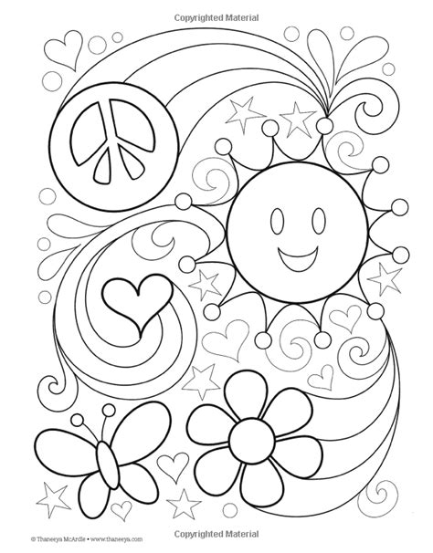 Peace & Love Coloring Book (Design Originals): Thaneeya McArdle