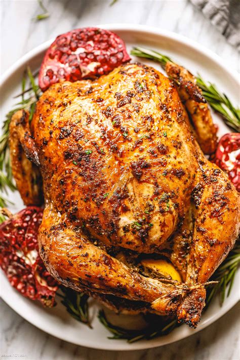 Roasted Chicken Recipe With Garlic Herb Butter Whole Roast Chicken Recipe — Eatwell101