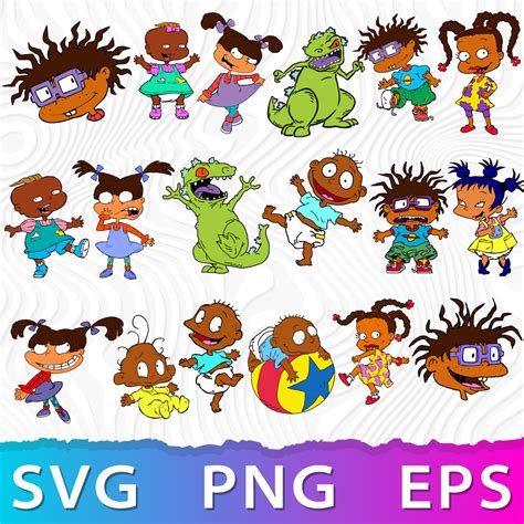 Rugrats Afro Bundle Svg Inspire Uplift