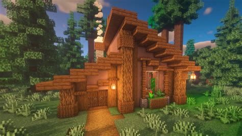 Майнкрафт Как построить лесной дом Minecraft How To Build A Forest