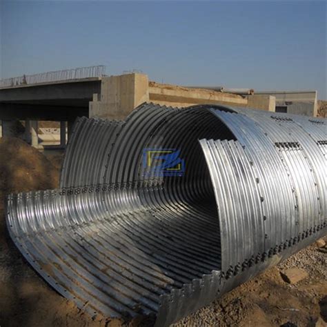 Riveted Galvanized Steel Corrugated Culvert Drainage Pipe Best Drain