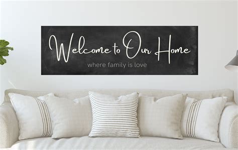 Welcome Signs Wall Art Canvas Farmhouse Signs Signs For The Home