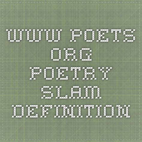 Poetry Slam Definition Allen Ginsberg Slam Poetry Slammed Definitions English