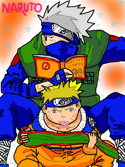 Kakashi And Naruto ← An Anime Speedpaint Drawing By Narutomaster