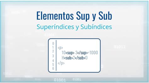 💥32 Etiquetas Sup Y Sub 👉 Html5 Elementos A Nivel De Texto ⚙