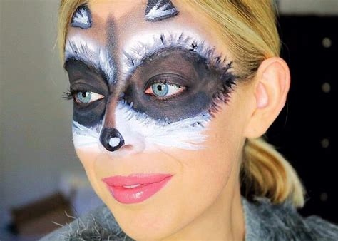 Cute And Easy Raccoon Makeup Mask Halloween Tutorial Kindly Unspoken