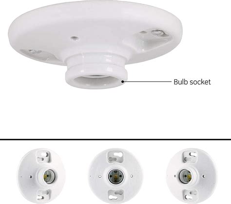 Ultrapro Porcelain Light Socket With Outlet And Pull Chain Light