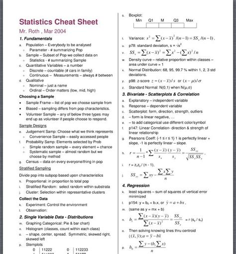 Pin By Emily Sturdevant On School College Math Statistics Cheat Sheet Statistics Math