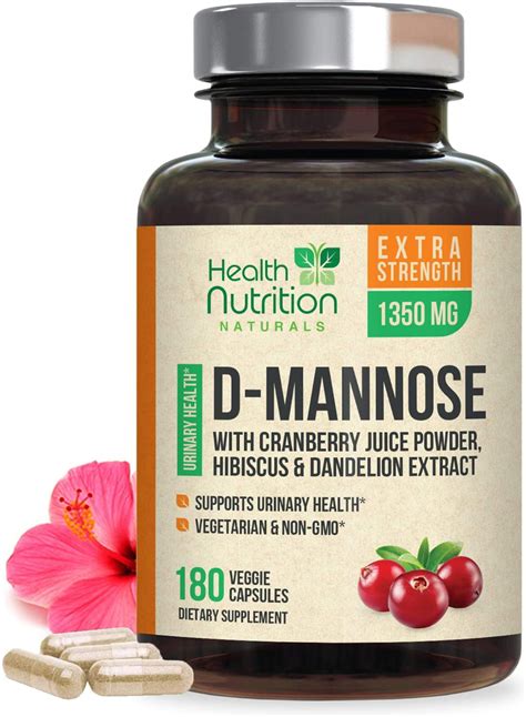 Health Nutrition D Mannose Capsules With Cranberry For Uti Bladder