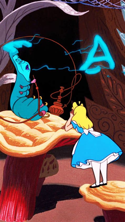 Caterpillar And Alice ~ Alice In Wonderland 1951 Alice In Wonderland Aesthetic Alice In