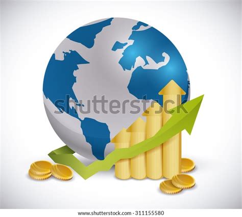 Global Economy Design Vector Illustration Eps Stock Vector Royalty