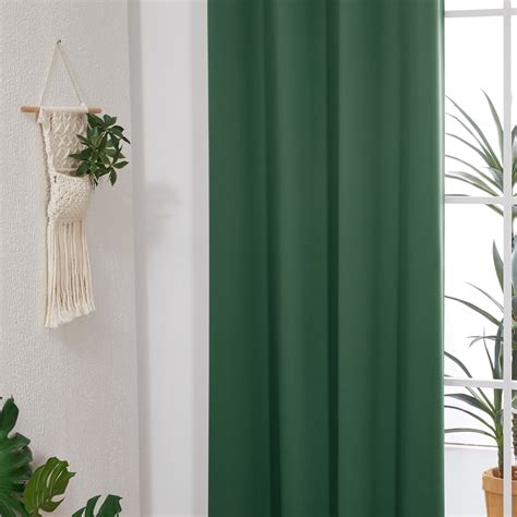 Deconovo Green Blackout Curtains For Living Room Thermal Insulated Room