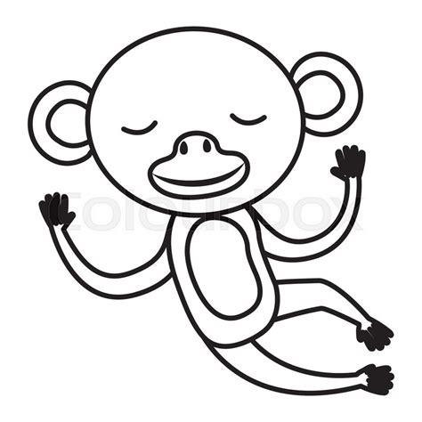 38 Baby Monkey Logo Drawing