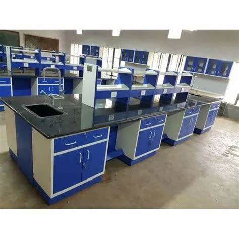 Blue And White Mild Steel Chemistry Lab Bench At Rs 140000unit In