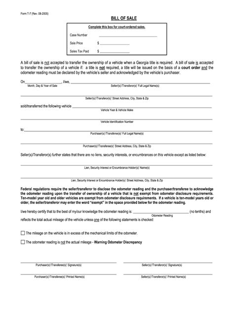 Ga Form T 7 2005 Complete Legal Document Online Us Legal Forms