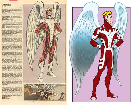 The Official Handbook To The Marvel Universe Redux Edition Angel By