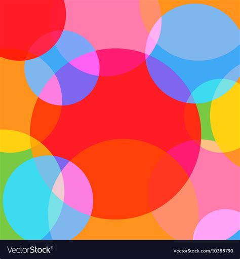 Simple And Colorful Circles Background Royalty Free Vector