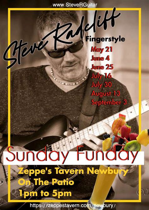 Sunday Funday with Steve Radcliff Jun 4 - Zeppe's Tavern