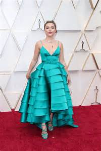 Never has an oscars red carpet looked so cosy. Florence Pugh - Oscars 2020 Red Carpet • CelebMafia