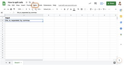 How To Split Cells In Google Sheets