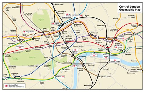 London Underground Real Map