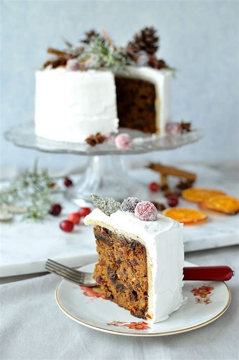 Gingered Christmas Fruitcake With Rustic Decorations Domestic Gothess