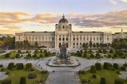 Entrada al Kunsthistorisches Museum, el Museo de Historia del Arte de Viena