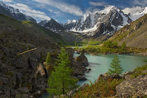 Altai Mountains Stock Image Image Of Peaks Reflection 32340397