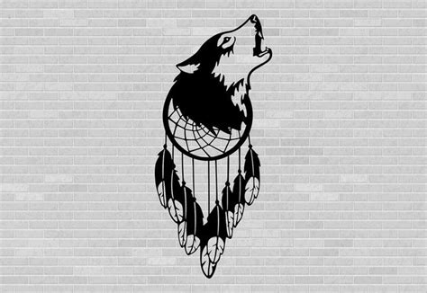 Dream Catcher Dxf Wolf Png Dreamer Dxf Wolf For Cricut Wolf For