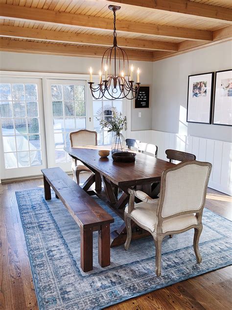 In most cases, an 8x10 or 9x12 rug will fit your area and leave plenty of room for your chairs. Machine-Washable Dining Room Rug! • Mindfully Gray ...