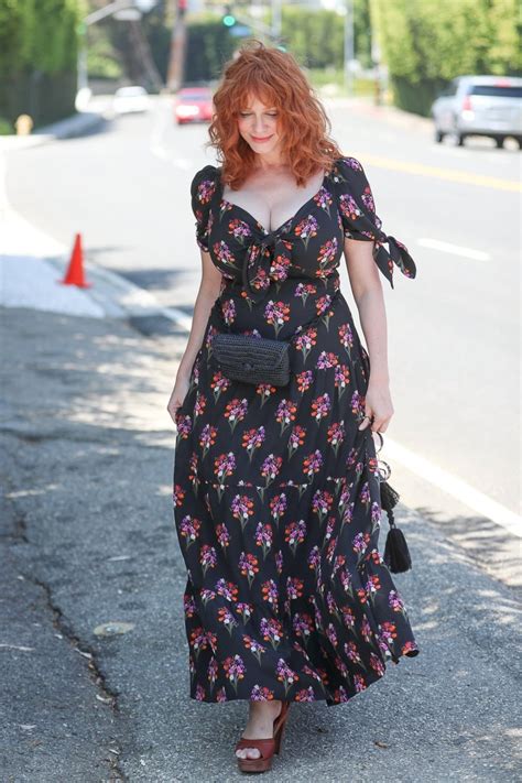 Christina Hendricks Instyle Day Of Indulgence Party In Brentwood Hot Celebs Home