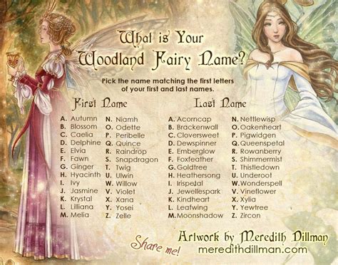 Facebook Fairy Names Fantasy Names