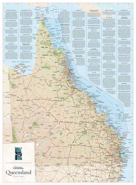 Qld State Map Australian Geographic