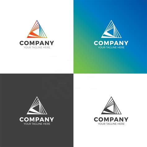 Pyramid Creative Logo Design Template 001884 Template